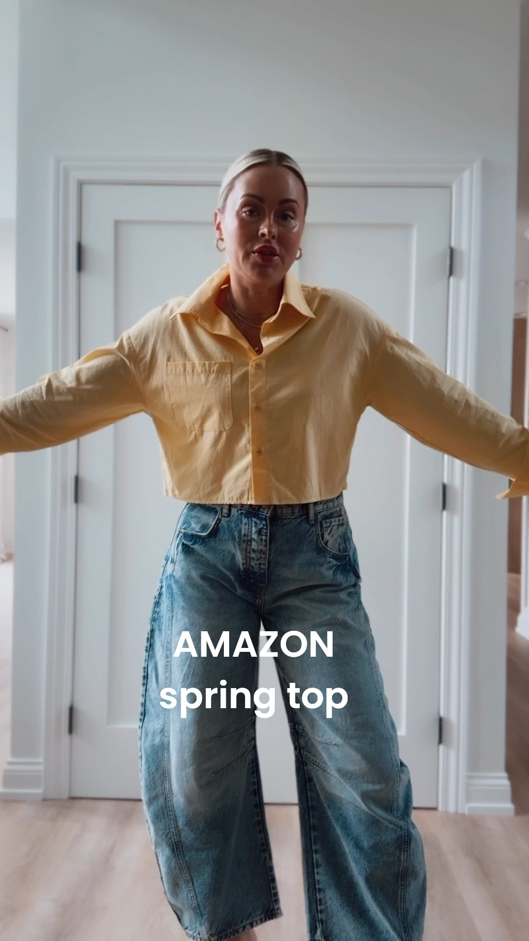 Cutest Amazon yellow top for spring & work! ☀️💛 I did medium. 

#LTKSeasonal #LTKFindsUnder50 #LTKWorkwear