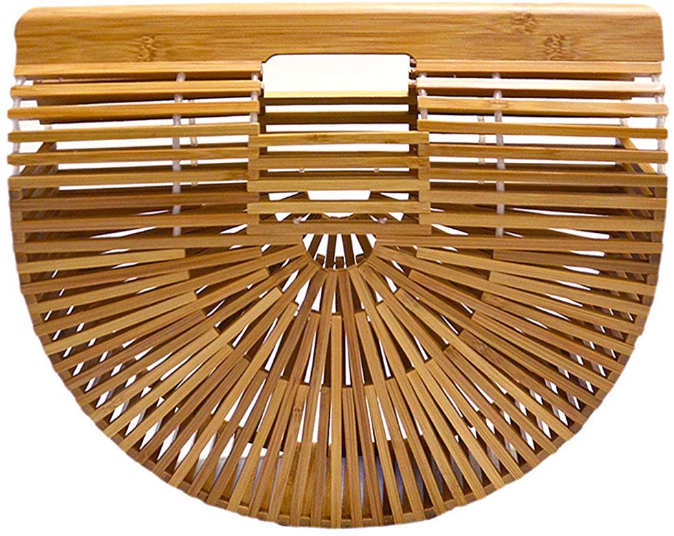 Womens Bamboo Handbag Handmade Large Tote Bag | Amazon (US)