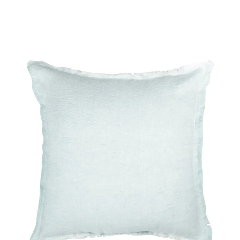 Anaya Home Light Blue So Soft Linen Pillow - Blue - 20"" X 20"" DOWN INSERT INCLUDED | Verishop