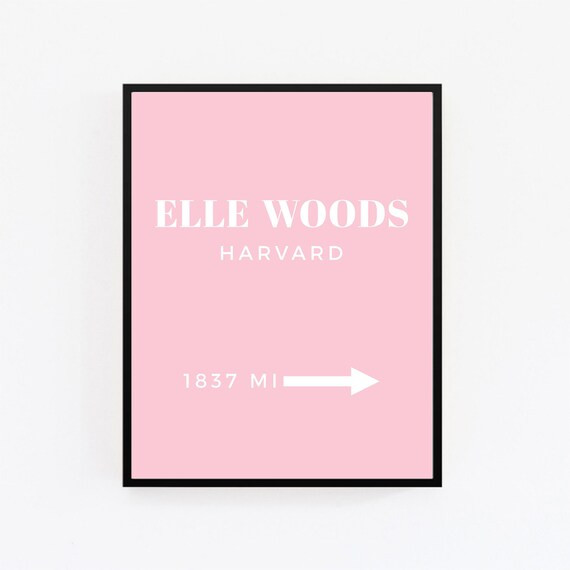 Legally Blonde Print Elle Woods Print What Like It's Hard Quote Legally Blonde Poster Digital Pri... | Etsy (US)