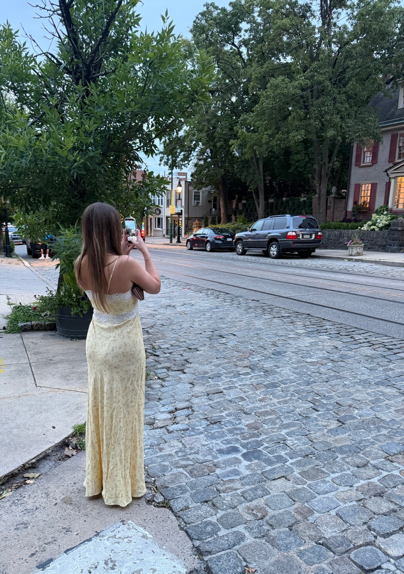 Birthday dinner outfit 🤍 My husband caught this little candid while we were out in Chestnut Hill. This dress was perfect for a summer date night—lightweight, comfortable, and so easy to dress up. I linked the dress and shoes in my LTK if you’re looking for summer outfit ideas, vacation outfits, wedding guest dresses, or an easy look for your next special occasion.

#LTKootd #LTKdayinmylife #LTKSeasonal
