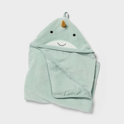 Kids' Narwhal Hooded Towel - Pillowfort™ | Target