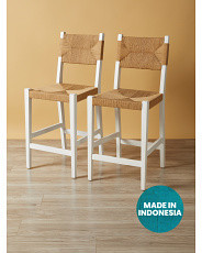 Made In Indonesia 2pk 41in Woven Counter Stools | Accent Furniture | HomeGoods | HomeGoods
