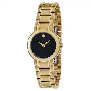 Movado Women's 0606942 Stiri Goldplated Watch | Bed Bath & Beyond