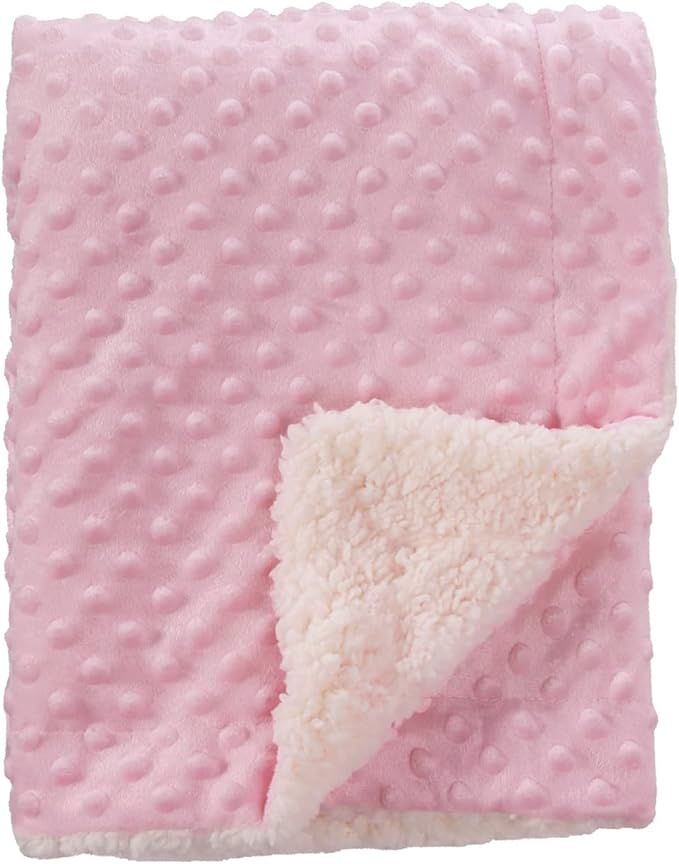 CREVENT Cozy Soft and Warm Sherpa Baby Blanket for Infant Toddler's Crib Cot Stroller Gift for Ba... | Amazon (US)