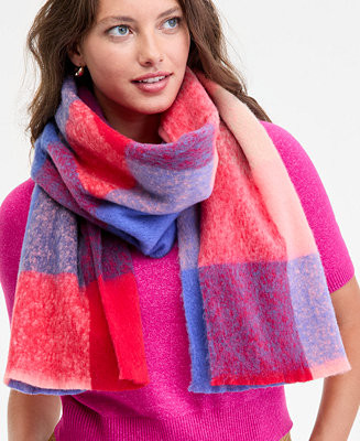 On 34th Brushed Buffalo Plaid Blanket Wrap, Macy's Exclusive - Macy's | Macy's