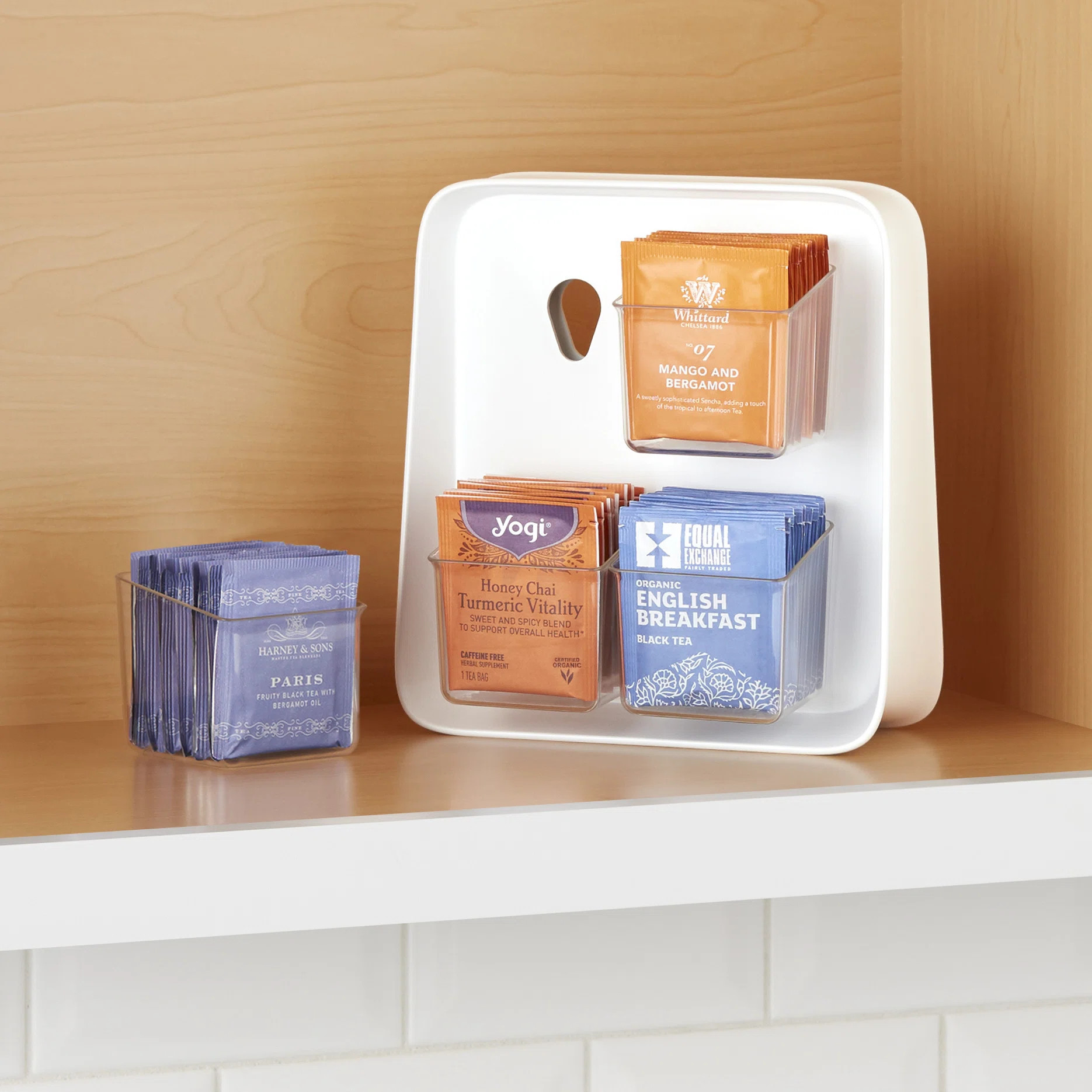 YouCopia® TeaStand® 80-Bag Tea Bag Cabinet Organizer and Caddy with Removable Bins | Wayfair North America