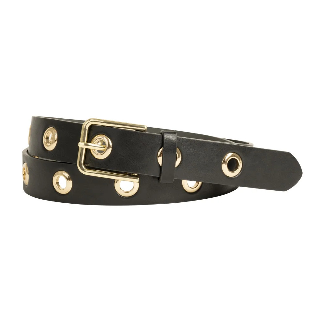 No Boundaries Women's Circle Grommets Belt, Black - Walmart.com | Walmart (US)