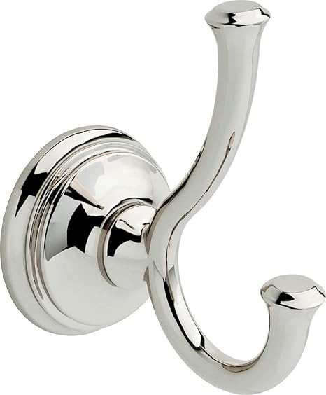 DELTA Cassidy Towel Hook, Robe Hook Polished Nickel Towel Holder for Bathroom, Bathroom Accessori... | Amazon (US)