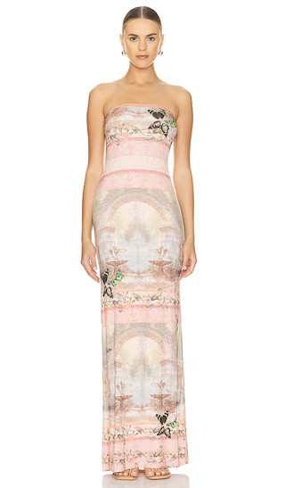 Delora Strapless Maxi Dress in Versailles | Revolve Clothing (Global)
