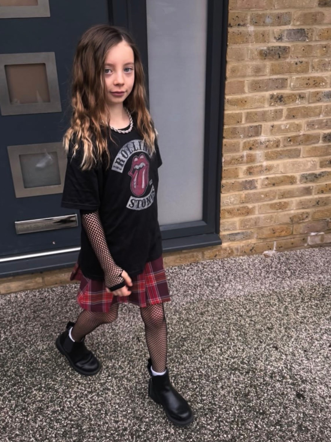 Rocking Maths Day in fishnets, tartan & a Rolling Stones tee 🤘📚
Proof you can solve equations and steal the stage 🎸✨

#LTKkids #LTKstyletip #LTKuk