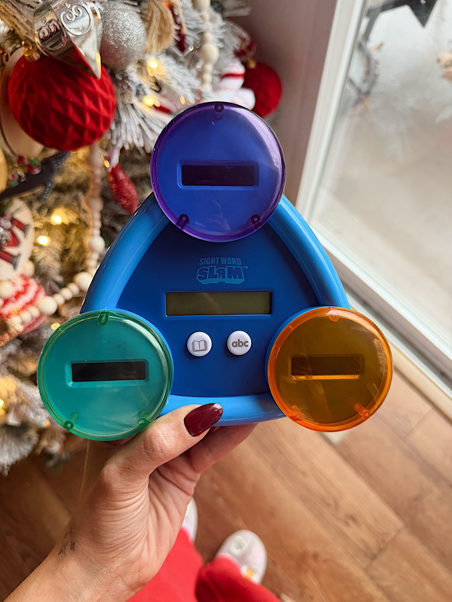 My favorite gift I got my 5 year old this year! It’s a sight word game that comes with 2 modes each with 2 levels of difficulty. In ABC Mode they provide either the first or last letter of the word given. In Word Mode they must find the entire word, easier level provides a clue on the screen with a letter while the hard level is pure word identification from pronunciation! 

#LTKmomlife #LTKKids #LTKGiftGuide