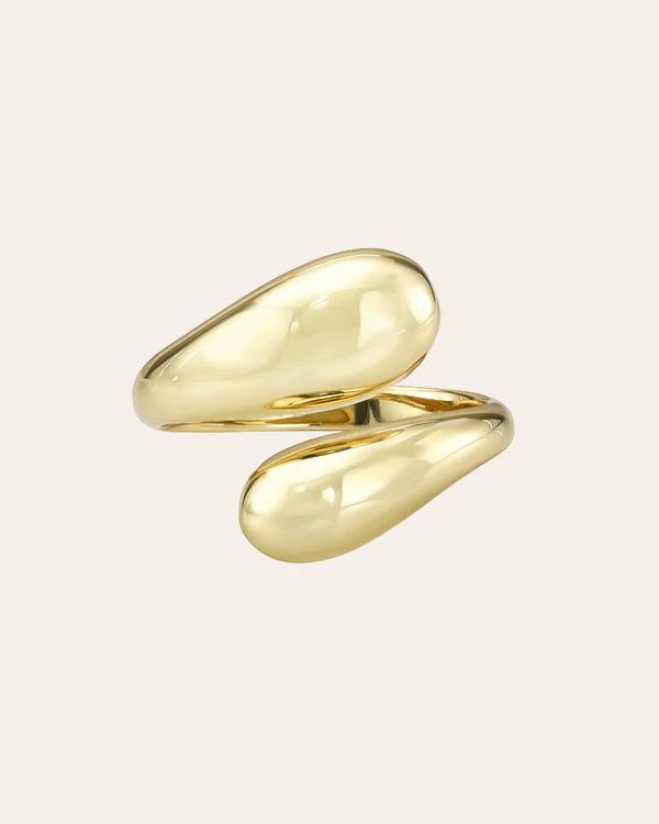 Vermeil Dome Wrap Ring | Zoe Lev Jewelry