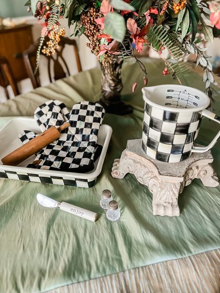 Mackenzie Childs baking set, measuring cup, courtly check, Mackenzie Childs gifting 🖤🤍

#LTKGiftGuide #LTKhome #LTKstyletip