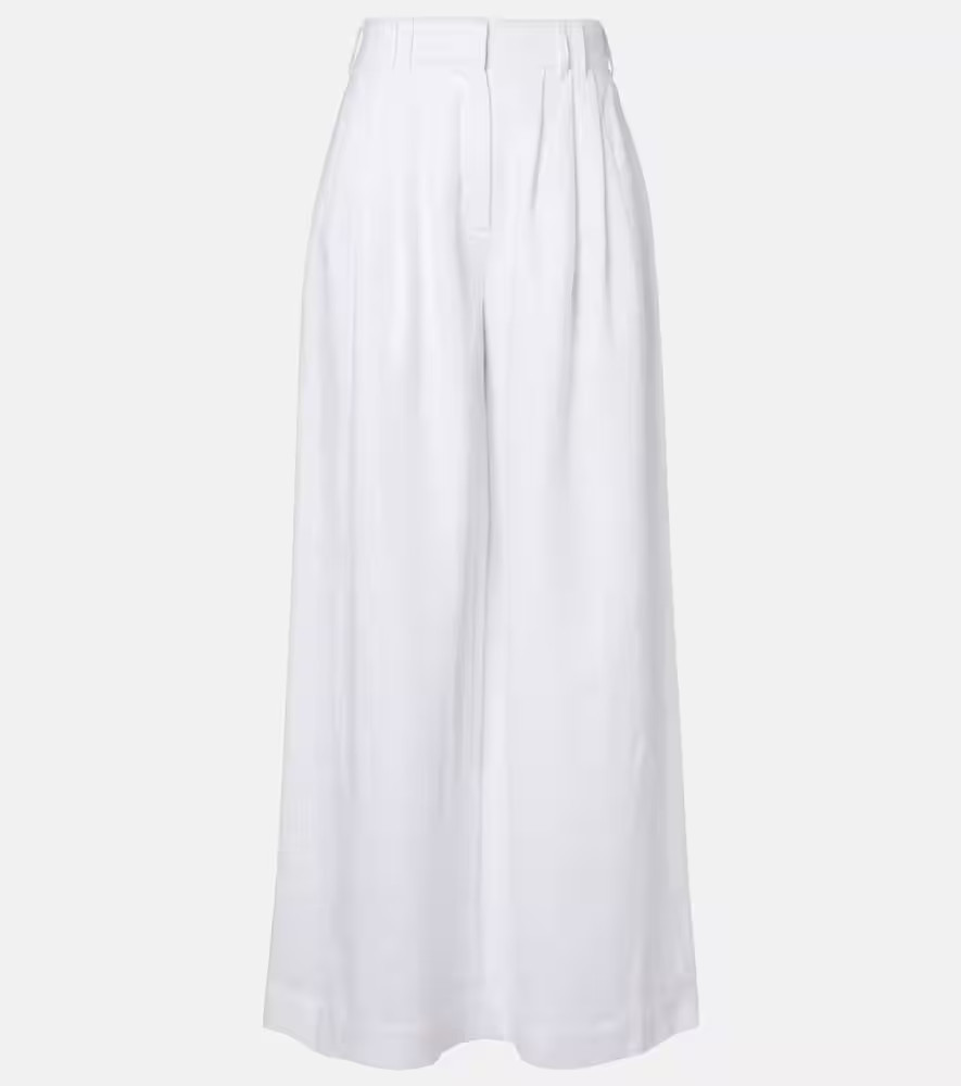 Posse Parker linen wide-leg trousers | Mytheresa (UK)