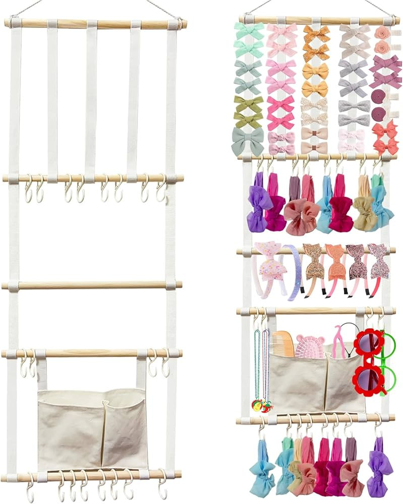 Headband Holder Hair Bows Organizer for Girls, Baby Headbands Hair Accessories Organizer Storage ... | Amazon (US)