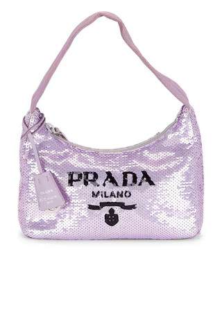 Prada Re-Edition 2000 Sequin Shoulder Bag in Purple | Revolve Clothing (Global)