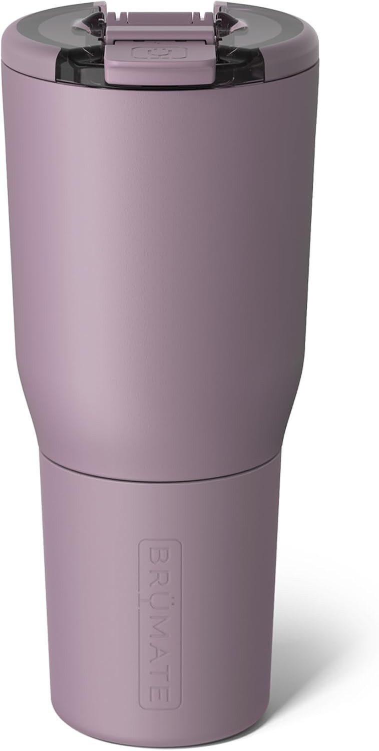 BrüMate Nav 35oz 100% Leak Proof Insulated Travel Tumbler with Magnetic BevLock™ Lid - Double Wall Cup-Holder Friendly Stainless Steel Mug (Lilac Dusk) | Amazon (US)