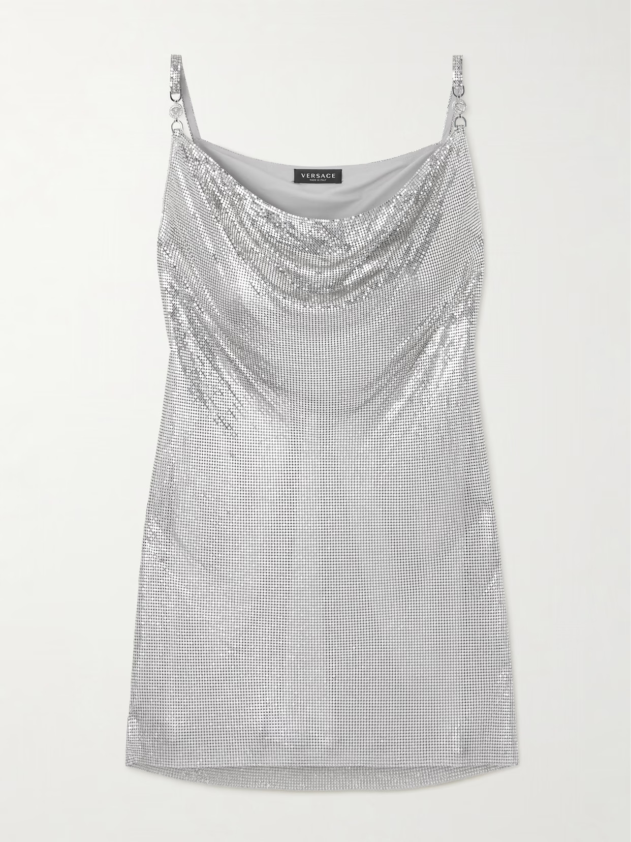 Versace - Chainmail Mini Dress - Silver - IT42 | NET-A-PORTER APAC