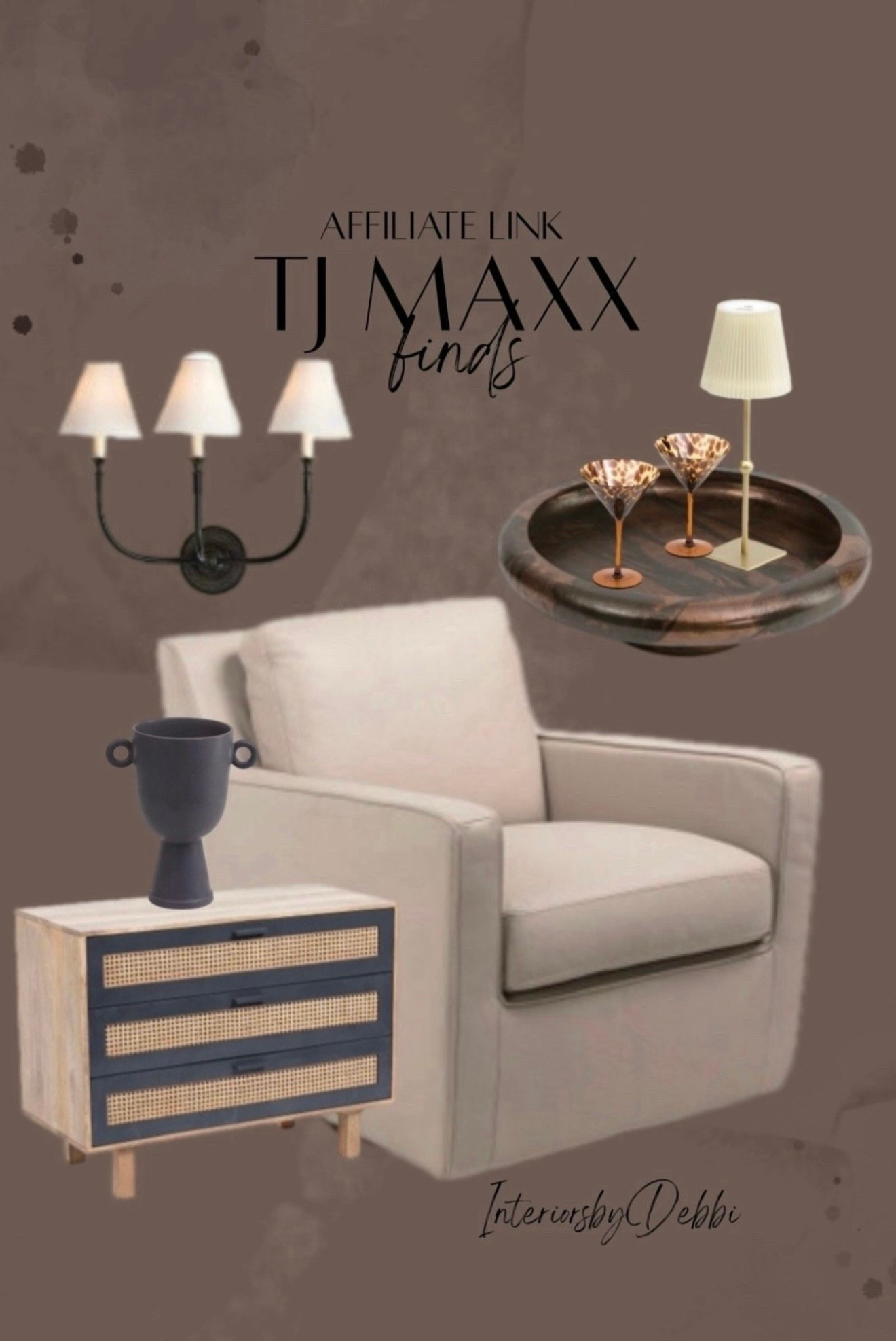 TJ Maxx Finds
Accent chair, end table, sconce, transitional home, modern decor, amazon find, amazon home, target home decor, mcgee and co, studio mcgee, amazon must have, pottery barn, Walmart finds, affordable decor, home styling, budget friendly, accessories, neutral decor, home finds, new arrival, coming soon, sale alert, high end look for less, Amazon favorites, Target finds, cozy, modern, earthy, transitional, luxe, romantic, home decor, budget friendly decor, Amazon decor #tjmaxx


#LTKHome #LTKSeasonal