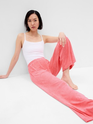 Towel Terry Wide Leg Pants | Gap (US)