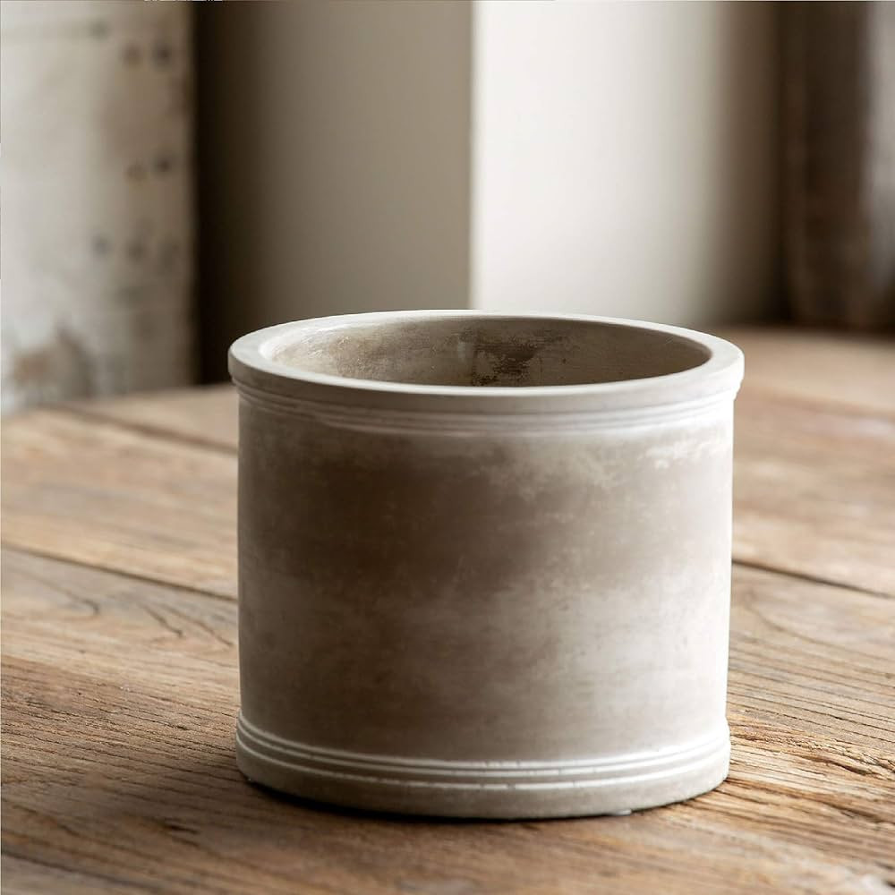 Park Hill Collection ECC00500 Cement Spool Planter, Cement, Gray (Medium) | Amazon (US)
