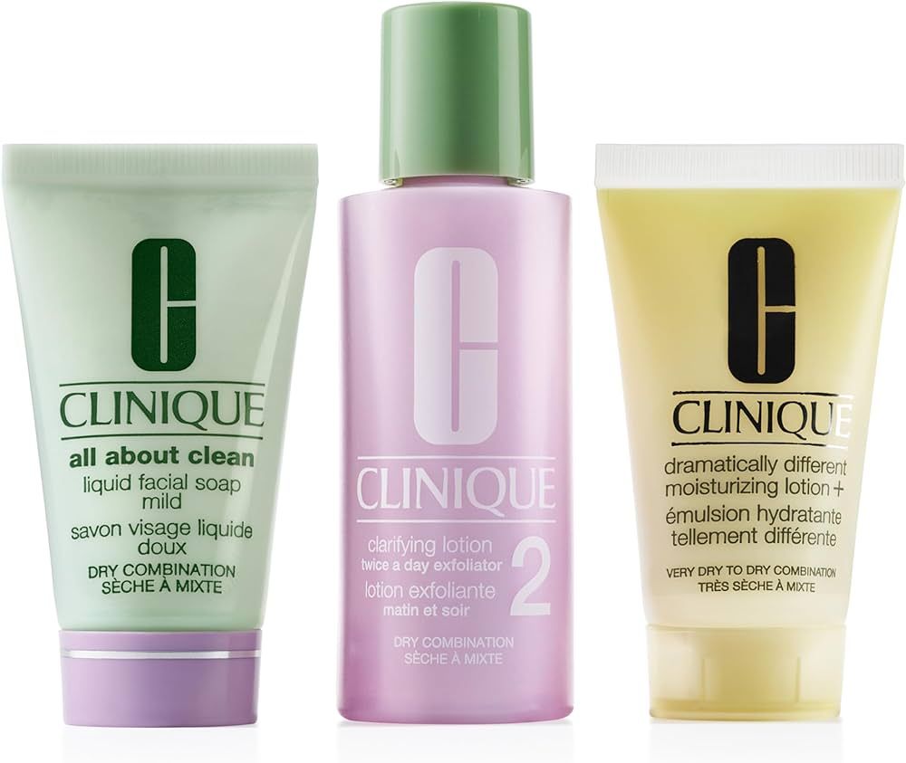 Clinique Refresher Course Skincare Set for Dry Combination Skin Types | Amazon (US)