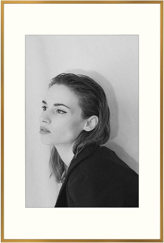 Golden State Art, 16X24 Aluminum Picture Frame with Ivory Color Mat for 12X18 Photo - Sawtooth Ha... | Amazon (US)