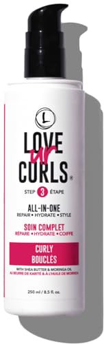 Love Ur Curls All in One Curl Cream Styler, Anti Frizz Curling Cream for Curly Hair, Repair, Define, Hydrate & Style with Shea Butter, 250mL | Amazon (US)