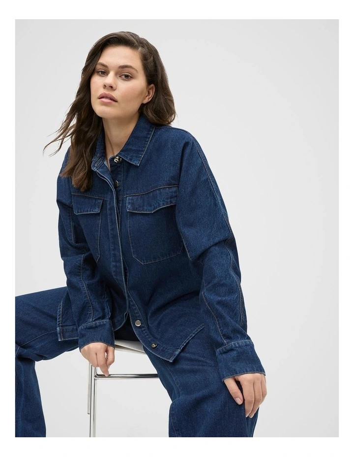 Seed HeritageDenim Yoke Detail Shirt in Twilight Blue Wash | Myer