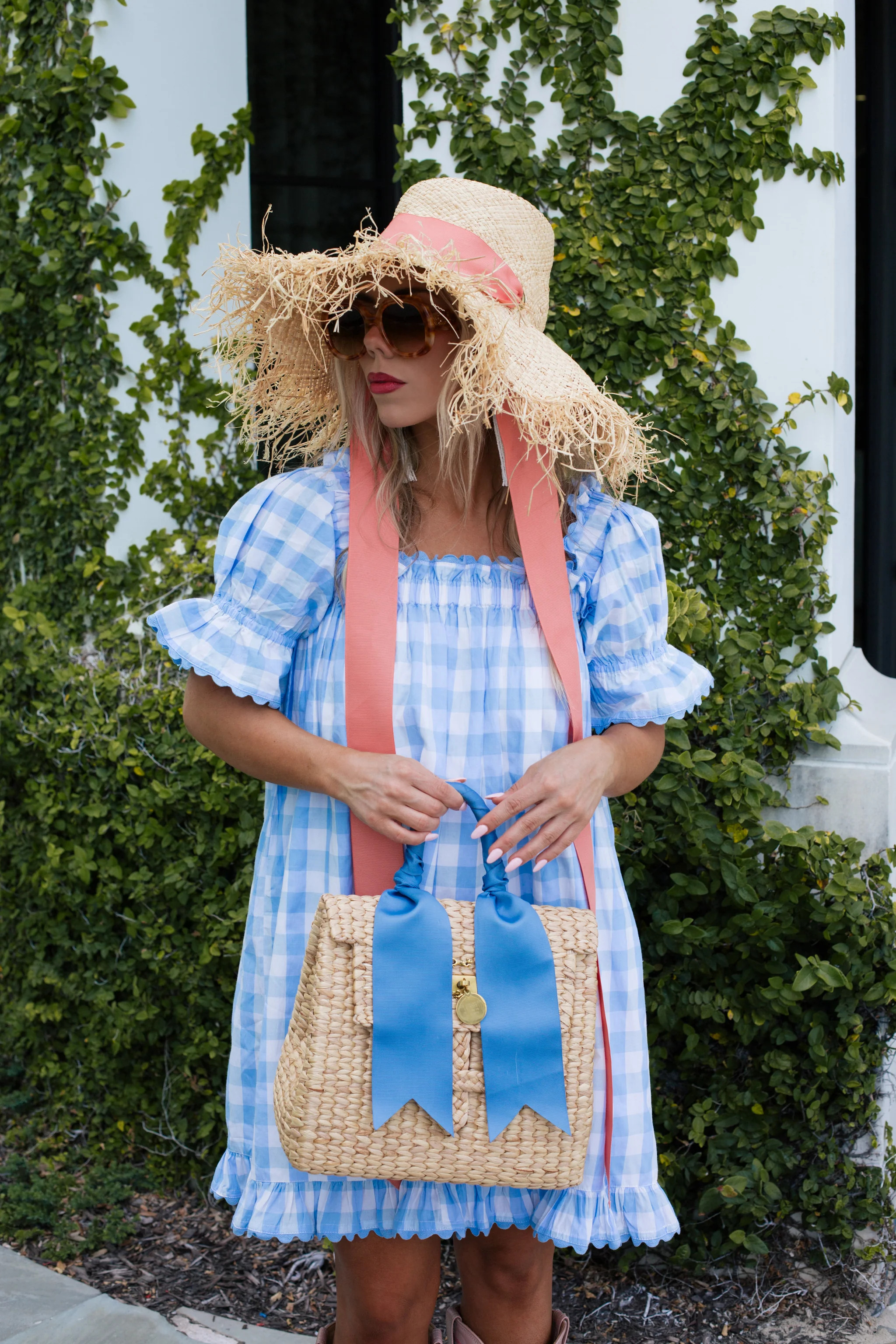 Polly dress in blue gingham | Elizabeth Wilson Designs