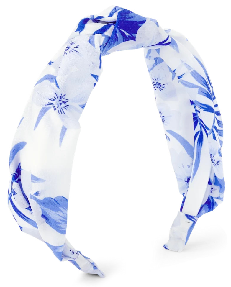Girls Tropical Top Knot Headband - simplywht | The Children's Place
