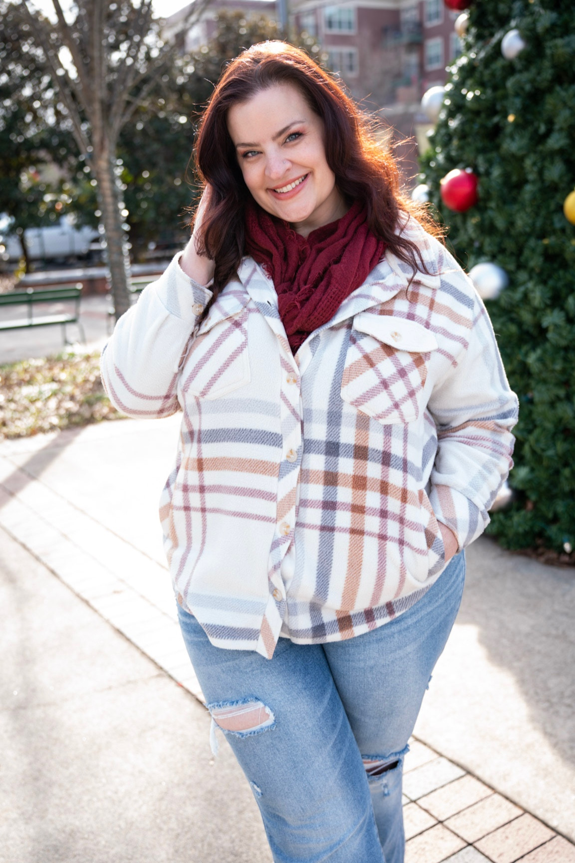 Shacket and jeans from Arula! I highly recommend going into a local Arula store to try on the jeans— the fit was a wild ride, but I finally found something that worked! Shacket is super warm and soft! 

#LTKunder100 #LTKcurves #LTKSeasonal