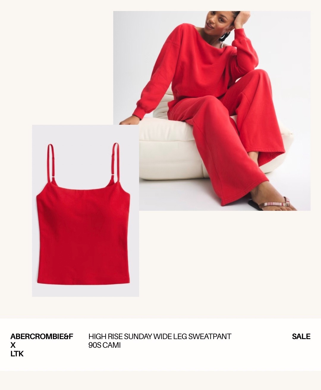 Abercrombie & Fitch red cami vest top sweater sweatpants tracksuitt

#LTKxAFSale #LTKtravel #LTKsummer