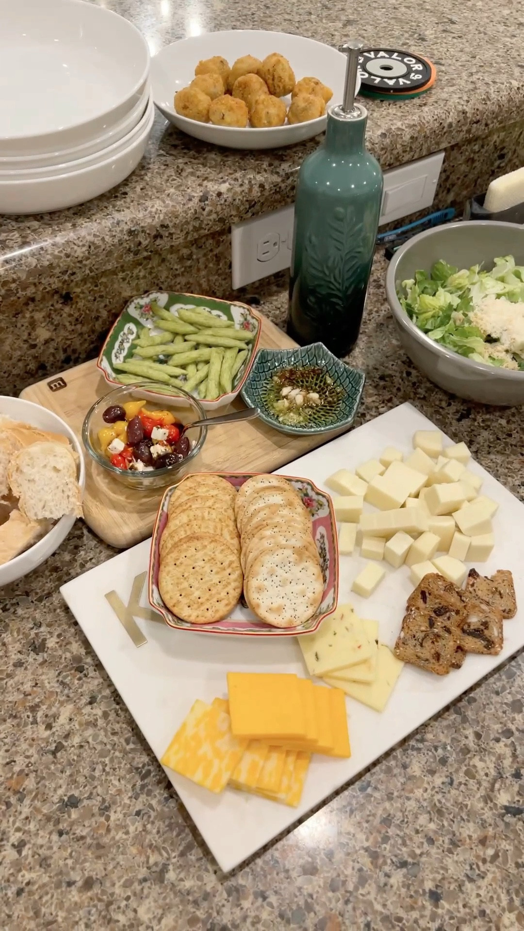 Pretty pleased with my cheese and appetizer spread from last night ✨ it’s always fun to break out my lovely serving pieces to dress up a casual night at home with friends! 

#LTKSeasonal #LTKhome #LTKfamily