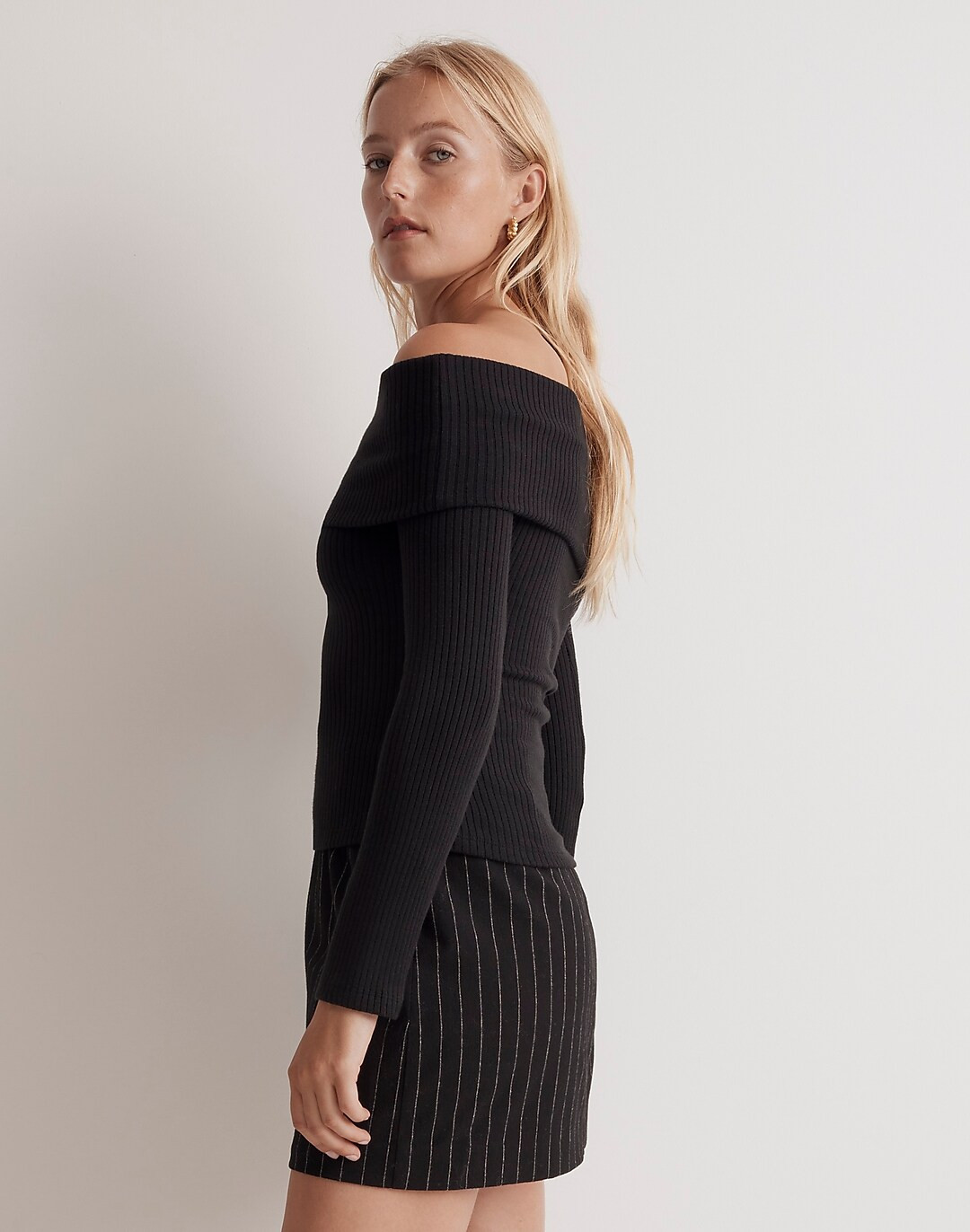 Off-Shoulder Long-Sleeve Top | Madewell