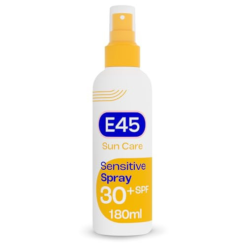 E45 Sunscreen Spray for Sensitive Skin SPF 30 - Hydrating Sun Protection with high UVA and UVB - Instantly Moisturising for Dry Skin, Sensitive Skin and Eczema Prone Skin - 180 ml | Amazon (UK)