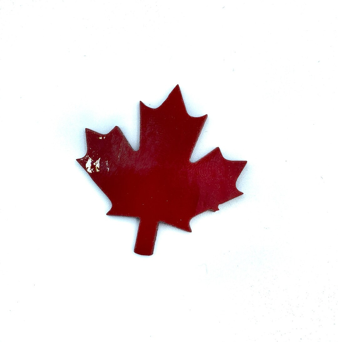 Precut Glass Shape Maple Leaf, COE 96 Red Opaque Fusible Glass, Precut Stained Glass Canadian Map... | Etsy (US)