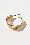 Hammered Huggie Hoop Earrings | Anthropologie (US)