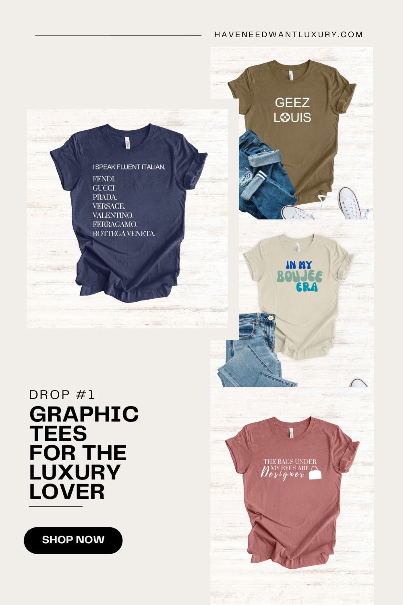 Graphic tees for the luxury lover! Elevate your everyday style with one of these cute and comfortable graphic tees. 

#LTKunder50 #LTKSeasonal #LTKstyletip