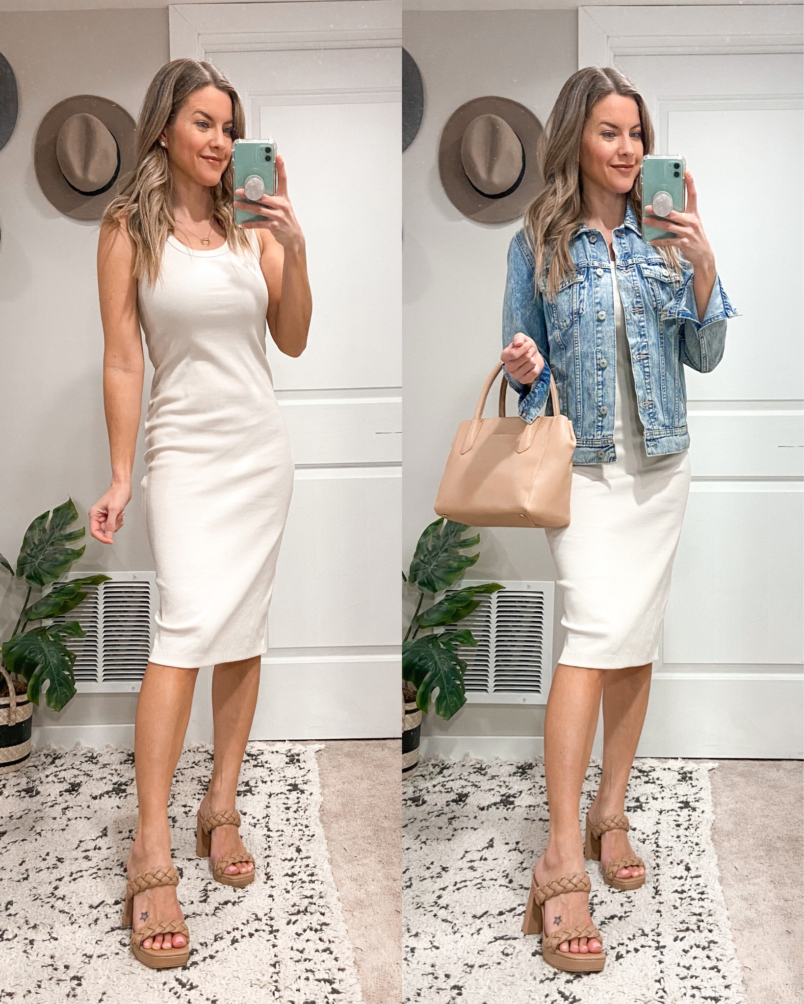 Target Spring Dresses
Ribbed Midi Tank Dress
(comes in more colors)
Styled with:
Jean Jacket
Braided Strap Heels
Taupe handbag

#hocautumn Oyster

#LTKstyletip #LTKunder50 #LTKSeasonal