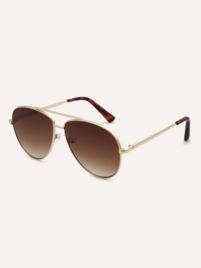 Metal Frame Aviator Sunglasses | SHEIN