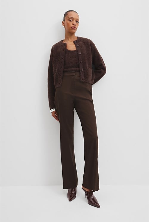 Fluffy Knit Cardigan | Country Road