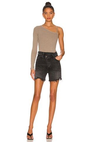 AGOLDE Criss Cross Short in Hitchhike from Revolve.com | Revolve Clothing (Global)
