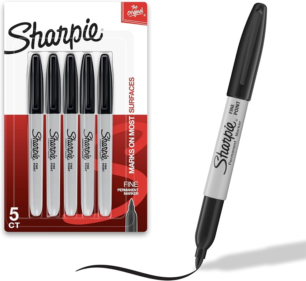 Sharpie Permanent Markers Set Quick Drying And Fade Resistant Fine Tip Marker For Wood Plastic Pa... | Amazon (US)