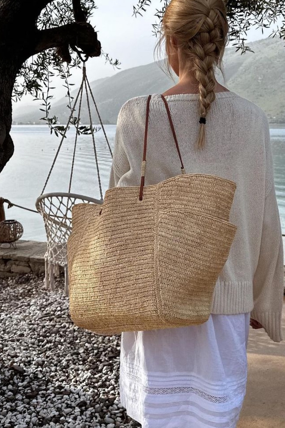 summer staples raffia bag maxi skirt oversized sweater

#LTKitbag #LTKSeasonal #LTKstyletip