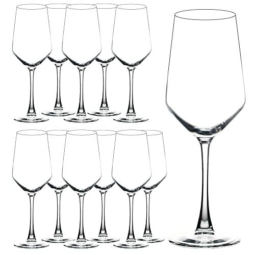 YANGNAY Wine Glasses (Set of 12, 13 Oz), Clear Wine Glasses for Red or White Wine, Smooth Rim, Dishwasher Safe | Amazon (US)
