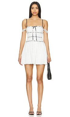 MAJORELLE Carmen Mini Dress in White from Revolve.com | Revolve Clothing (Global)