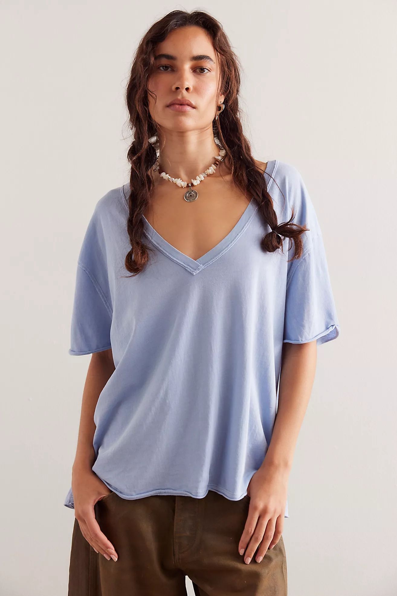 We The Free Nina V-Neck Tee | Free People (Global - UK&FR Excluded)