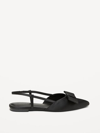 Bow Slingback Flats for Women | Old Navy (US)